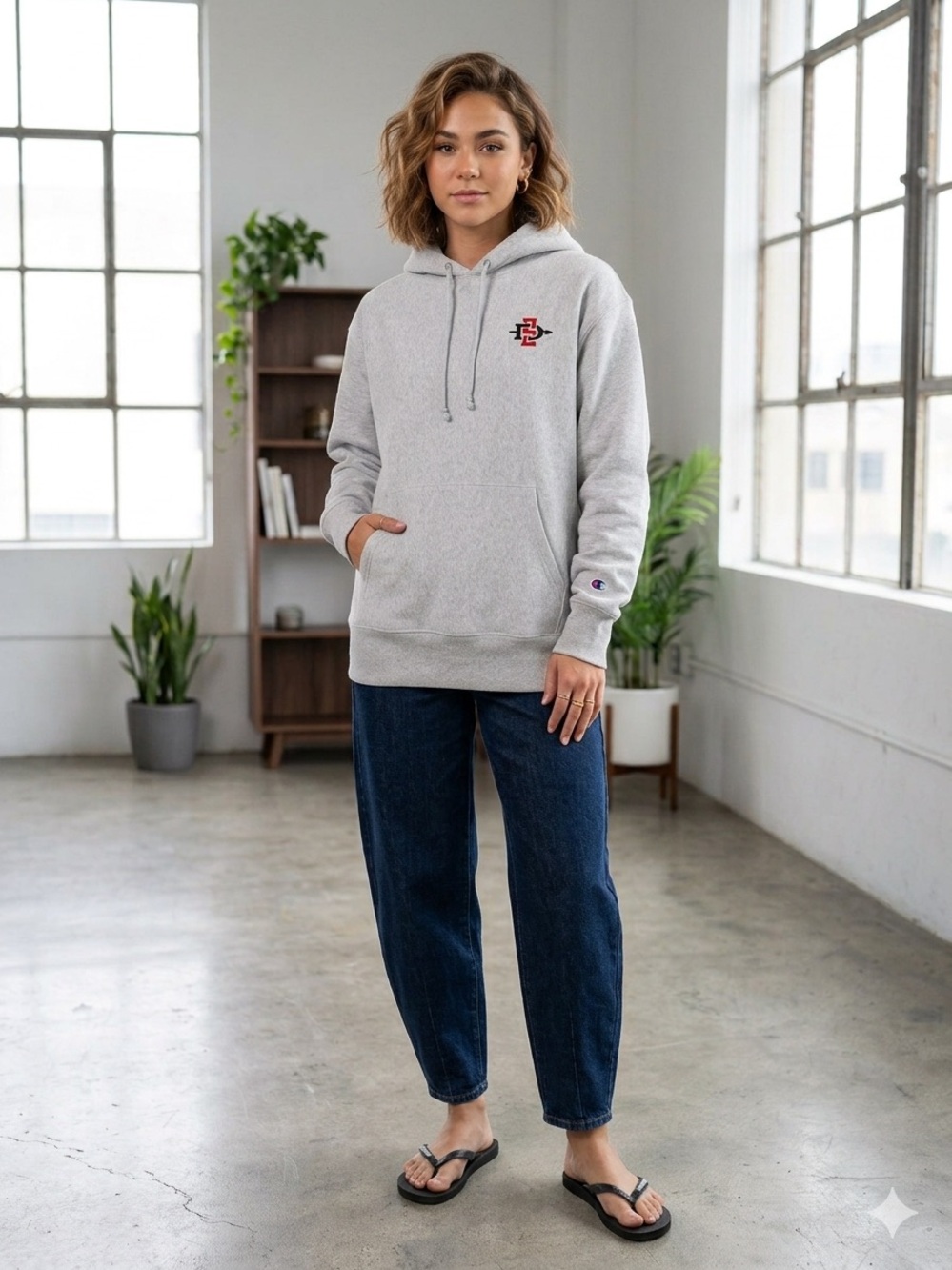 SDSU Light Gray Hoodie